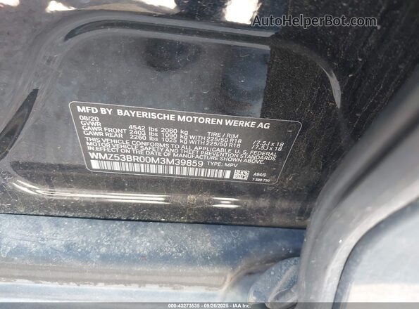 WMZ53BR00M3M39859 2021 MINI COOPER Черный Вид подкапотного пространства
