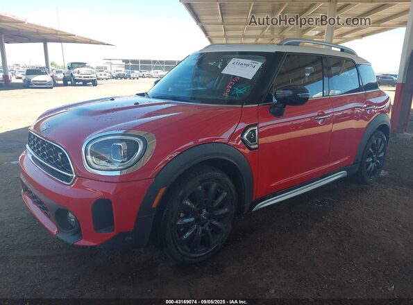 WMZ53BR01N3P08355 2022 MINI COUNTRYMAN Красный Передняя левая четверть