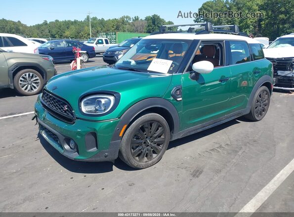 WMZ53BR0XP3P99614 2023 MINI COUNTRYMAN Green წინა მარცხენა ხედი სამი მეოთხედიდან