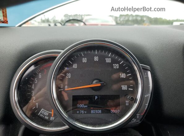 WMZYT5C54K3G92623 2019 MINI COOPER Blue Вид щитка приладів