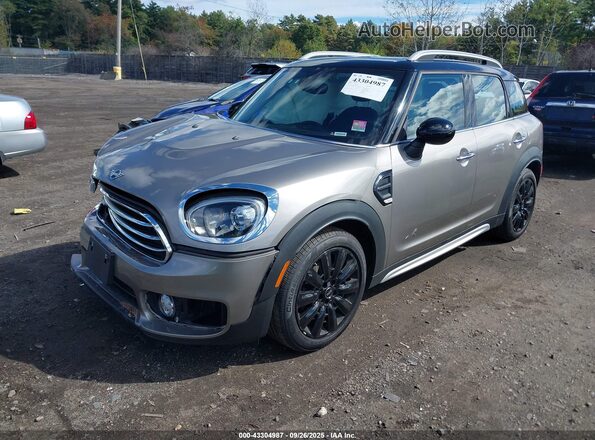 WMZYV5C55K3F58665 2019 MINI COUNTRYMAN Gray Առջևի ձախ երեք քառորդ տեսարան