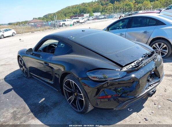 WP0AA2A83JK261002 2018 PORSCHE CAYMAN Black უკანა მარცხენა