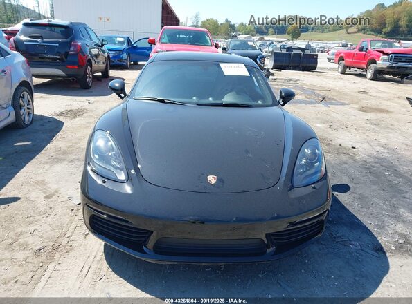 WP0AA2A83JK261002 2018 PORSCHE CAYMAN Black ხელსაწყოთა პანელის ხედი