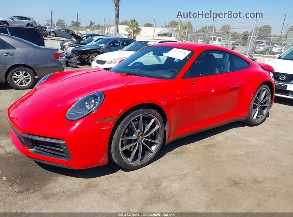 WP0AA2A97LS205866 2020 PORSCHE 911 Red Front left