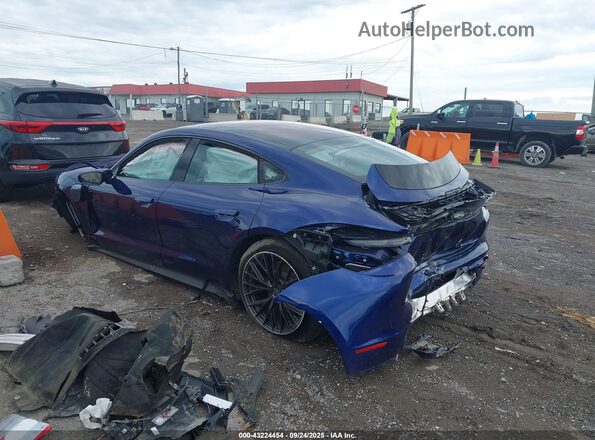 WP0AA2Y16MSA17098 2021 PORSCHE TAYCAN Синий Задняя левая четверть