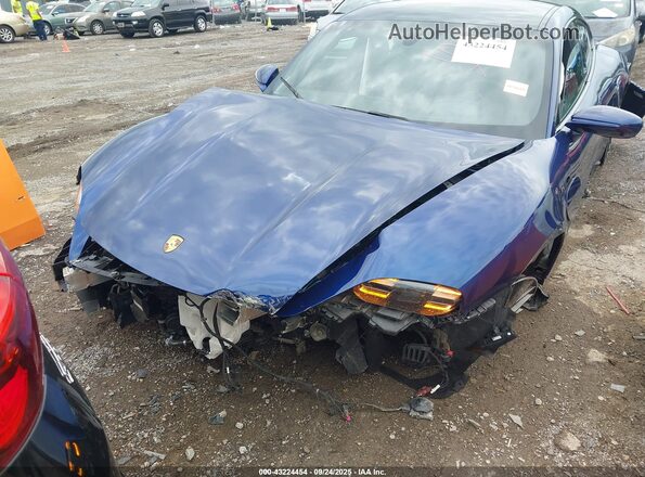 WP0AA2Y16MSA17098 2021 PORSCHE TAYCAN Синий Вид задней части салона