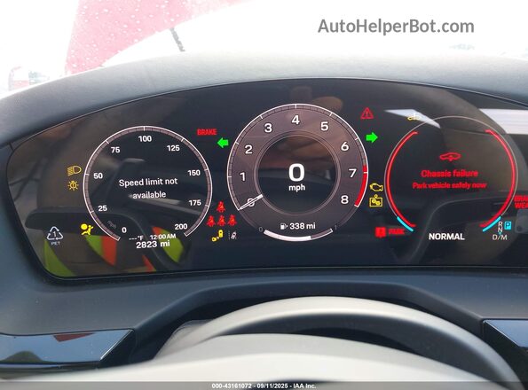 WP0AA2YA2SL006197 2025 PORSCHE PANAMERA Red Rear seats view