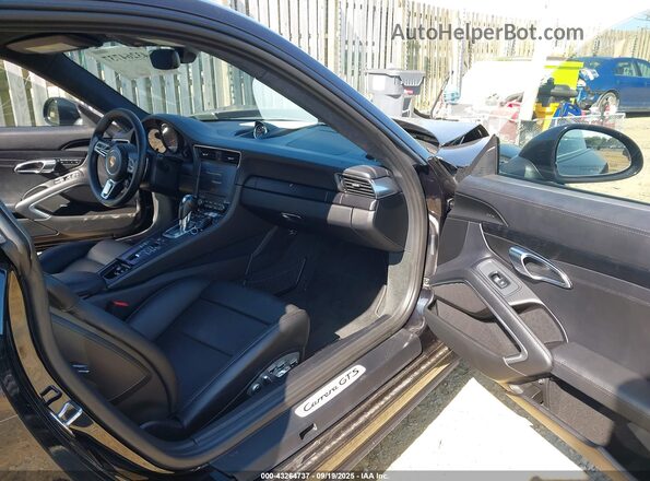 WP0AB2A96HS125060 2017 PORSCHE 911 Black Widok wnętrza z przodu