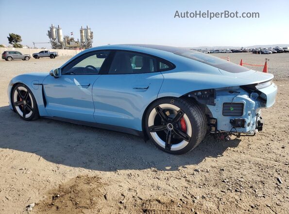 WP0AB2Y18SSA42384 2025 PORSCHE TAYCAN Blue Rear left