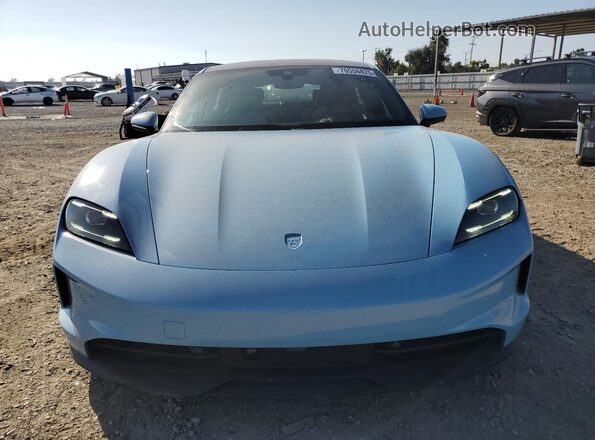 WP0AB2Y18SSA42384 2025 PORSCHE TAYCAN Blue Front view