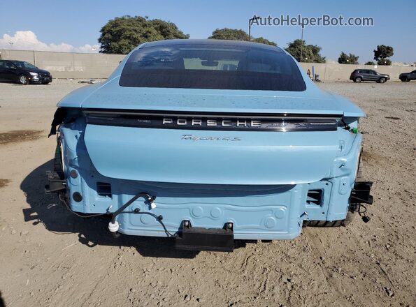 WP0AB2Y18SSA42384 2025 PORSCHE TAYCAN Blue Rear view