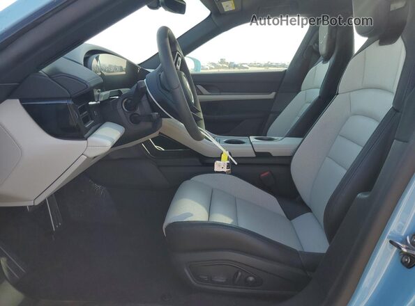 WP0AB2Y18SSA42384 2025 PORSCHE TAYCAN Blue Front interior view