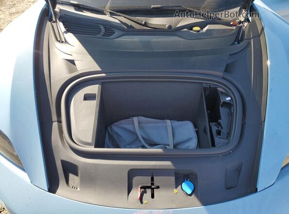 WP0AB2Y18SSA42384 2025 PORSCHE TAYCAN Blue Rear interior view