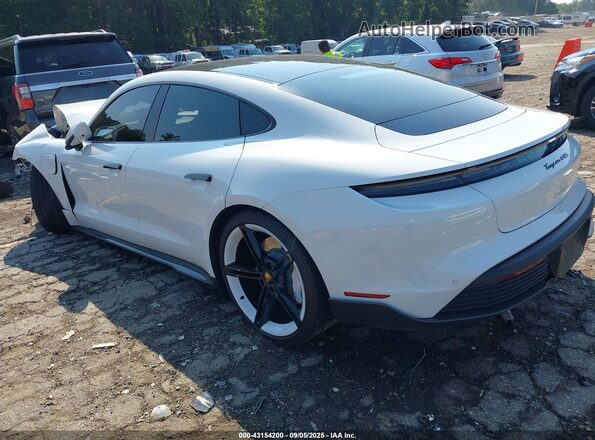 WP0AD2Y18NSA59684 2022 PORSCHE TAYCAN White Հետևի ձախ