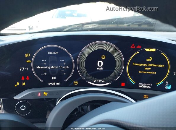 WP0AE2Y12SSA58202 2025 PORSCHE TAYCAN Black Вид задніх сидінь