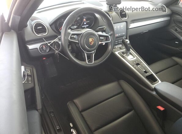 WP0CA2A89JS210998 2018 PORSCHE BOXSTER Orange Dashboard view