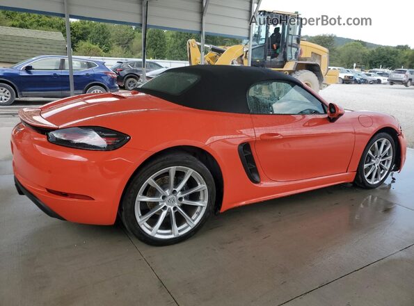 WP0CA2A89JS210998 2018 PORSCHE BOXSTER Orange Rear right
