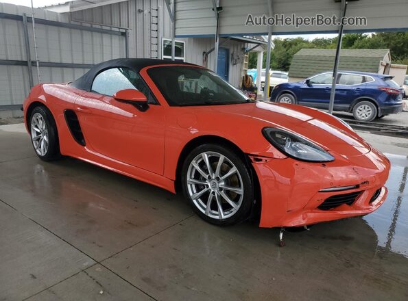 WP0CA2A89JS210998 2018 PORSCHE BOXSTER Orange Front right