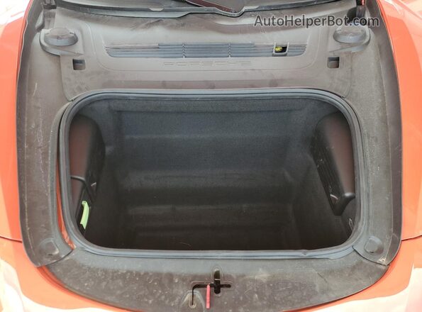 WP0CA2A89JS210998 2018 PORSCHE BOXSTER Orange Rear interior view