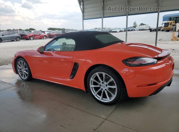 WP0CA2A89JS210998 2018 PORSCHE BOXSTER Orange Rear left
