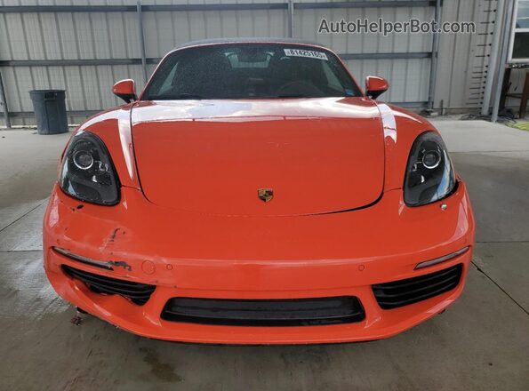 WP0CA2A89JS210998 2018 PORSCHE BOXSTER Orange Front view
