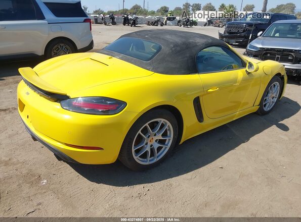 WP0CA2A8XMS210397 2021 PORSCHE BOXSTER Yellow Rear right
