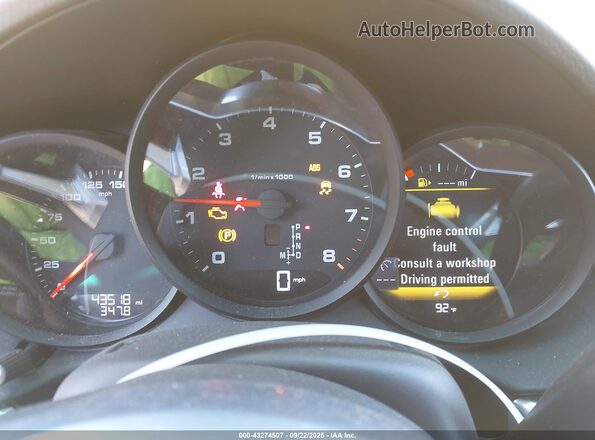 WP0CA2A8XMS210397 2021 PORSCHE BOXSTER Yellow Rear seats view
