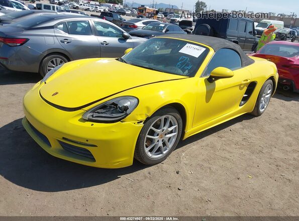 WP0CA2A8XMS210397 2021 PORSCHE BOXSTER Yellow Front left