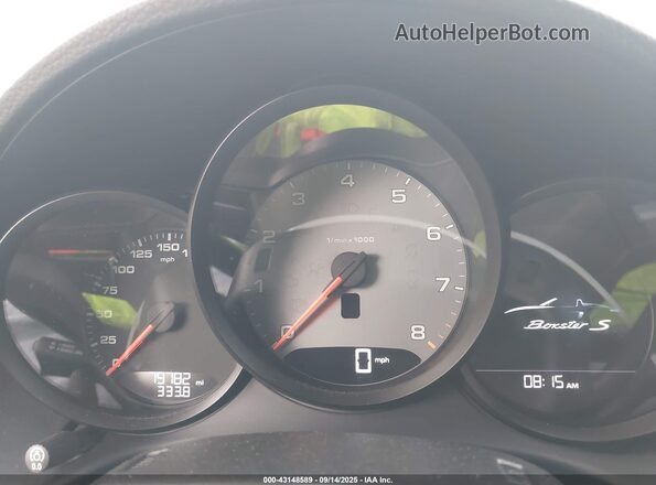 WP0CB2A82HS240836 2017 PORSCHE BOXSTER Красный Вид задних сидений