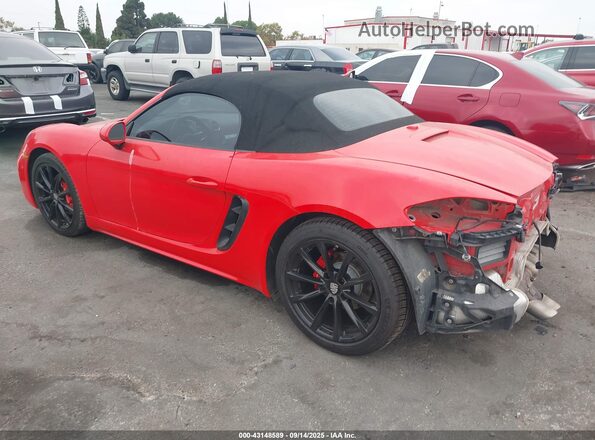WP0CB2A82HS240836 2017 PORSCHE BOXSTER Красный Задняя левая четверть