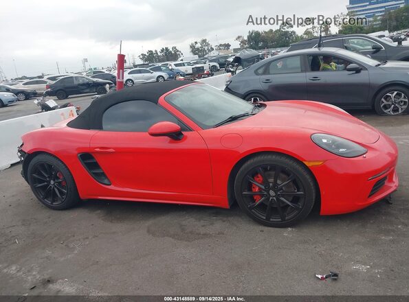 WP0CB2A82HS240836 2017 PORSCHE BOXSTER Красный Панорамный вид салона 360°