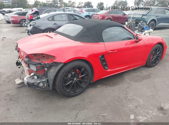 WP0CB2A82HS240836 2017 PORSCHE BOXSTER Красный Задняя правая четверть
