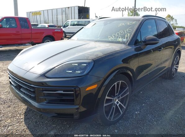 WP1AA2AY4RDA00315 2024 PORSCHE CAYENNE Black Առջևի ձախ երեք քառորդ տեսարան