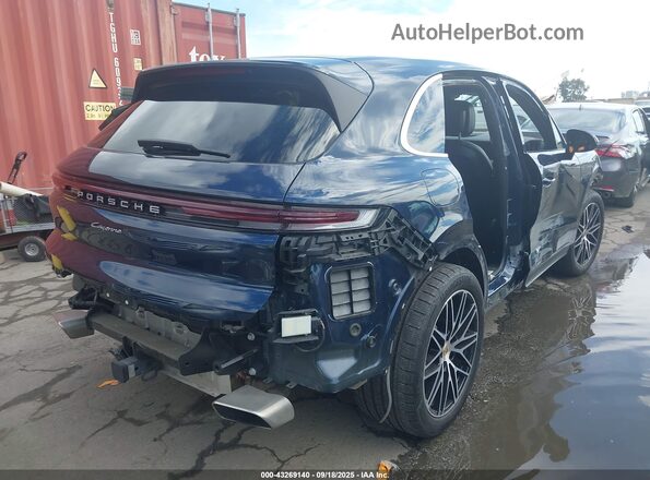 WP1AA2AY5RDA00128 2024 PORSCHE CAYENNE Dark Blue Задня права чверть
