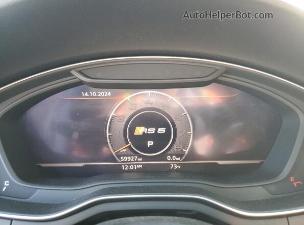 WUABWDF51KA901542 2019 AUDI RS5 White Սարքավորումների վահանակի տեսք