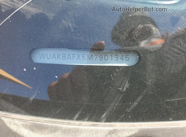 WUAKBAFX5M7901345 2021 AUDI R8 Green Vista del compartimento del motor