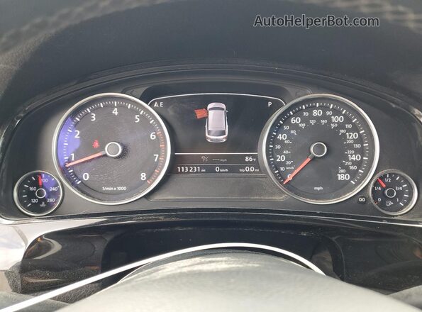 WVGRF7BP3HD002656 2017 VOLKSWAGEN TOUAREG Серый Вид щитка приборов