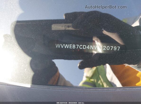 WVWEB7CD4NW120797 2022 VOLKSWAGEN GOLF Синий 