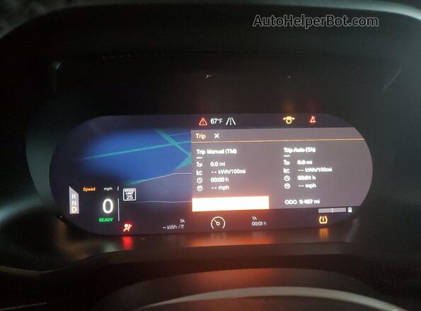 YSMED3KA5PL128975 2023 POLESTAR 2 Белый Вид щитка приборов