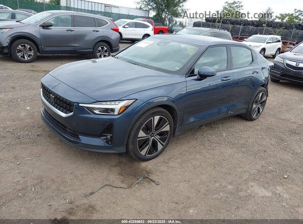 YSMEG3KA4PL114086 2023 POLESTAR 2 Синий Передняя левая четверть