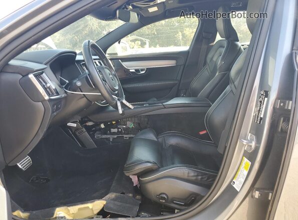 YV1102GM4K1091676 2019 VOLVO V90 Серебряный Вид салона спереди