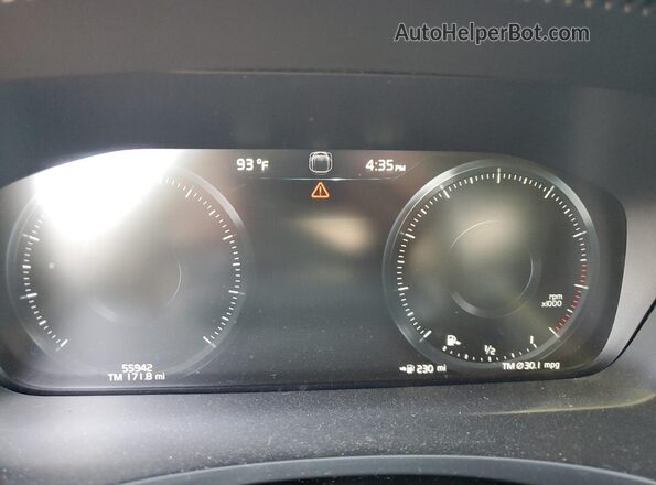 YV1102GM4K1091676 2019 VOLVO V90 Серебряный Вид щитка приборов