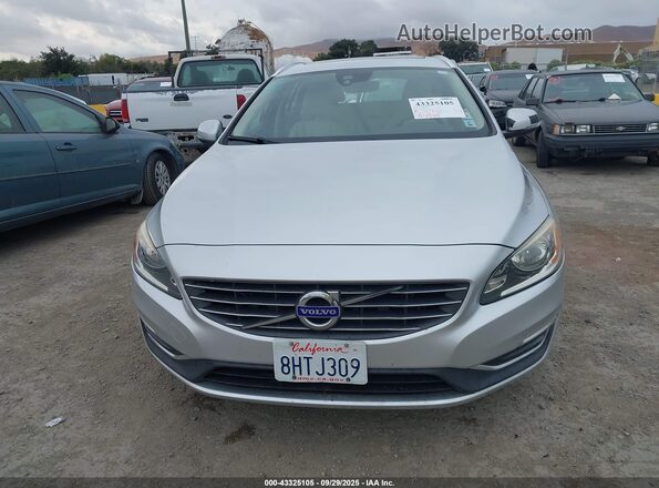 YV140MEK4H1331683 2017 VOLVO V60 Silver წინა ხედი