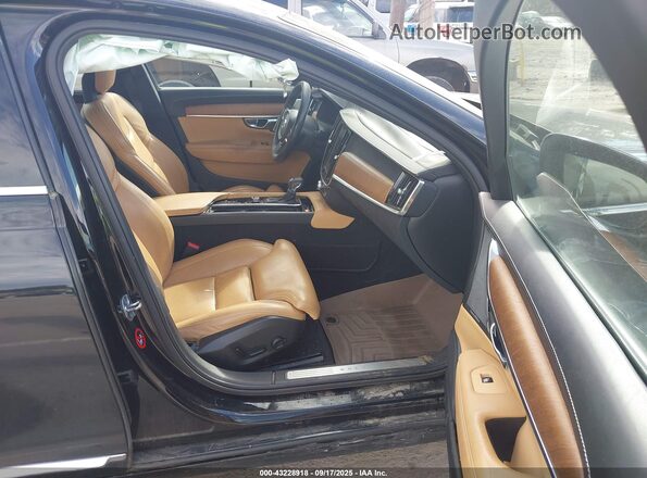 YV1A22ML6H1005914 2017 VOLVO S90 Black Vista interior delantera