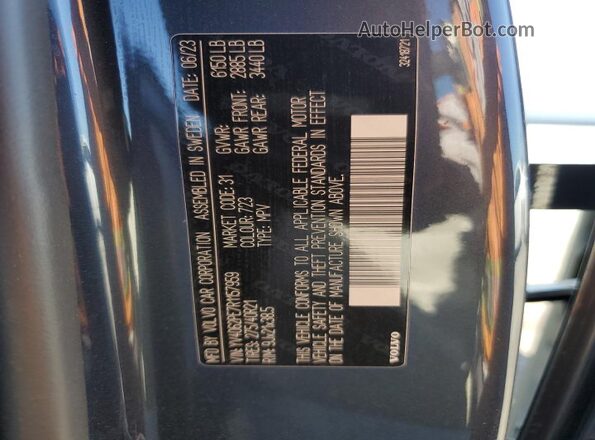 YV4062PE7R1157959 2024 VOLVO XC90 Blue 