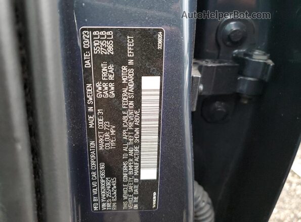 YV4062RX9P1365160 2023 VOLVO XC60 Gray 