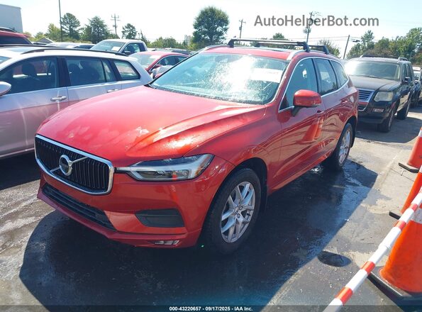 YV4102RK1M1738035 2021 VOLVO XC60 Maroon წინა მარცხენა ხედი სამი მეოთხედიდან