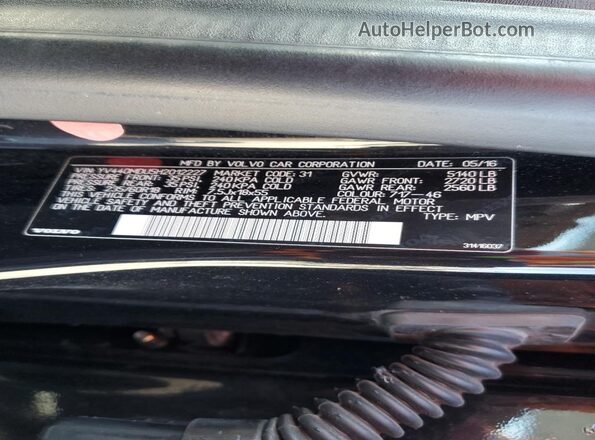 YV440MDU5H2012227 2017 VOLVO XC60 Black 