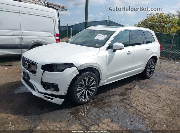 YV4A221K5L1553930 2020 VOLVO XC90 White Առջևի ձախ երեք քառորդ տեսարան