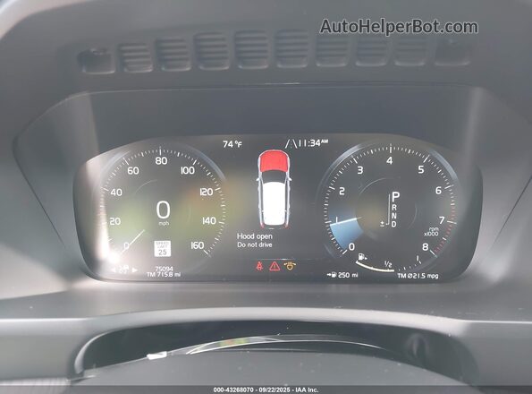 YV4A221K5L1553930 2020 VOLVO XC90 White Հետևի նստատեղերի տեսք